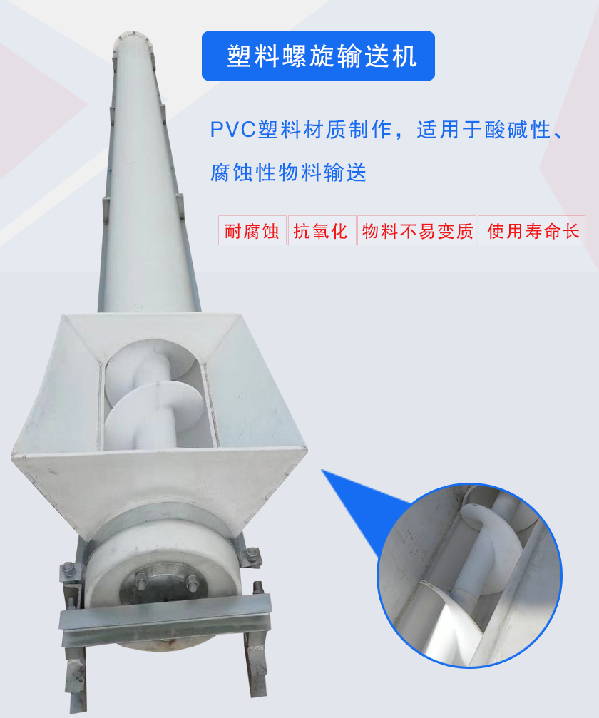 PVC塑料材質(zhì)制作,適用于酸堿性、腐蝕性物料輸送