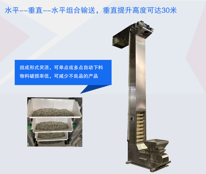 具有提升高度高、防破碎、多點(diǎn)下料等特點(diǎn)