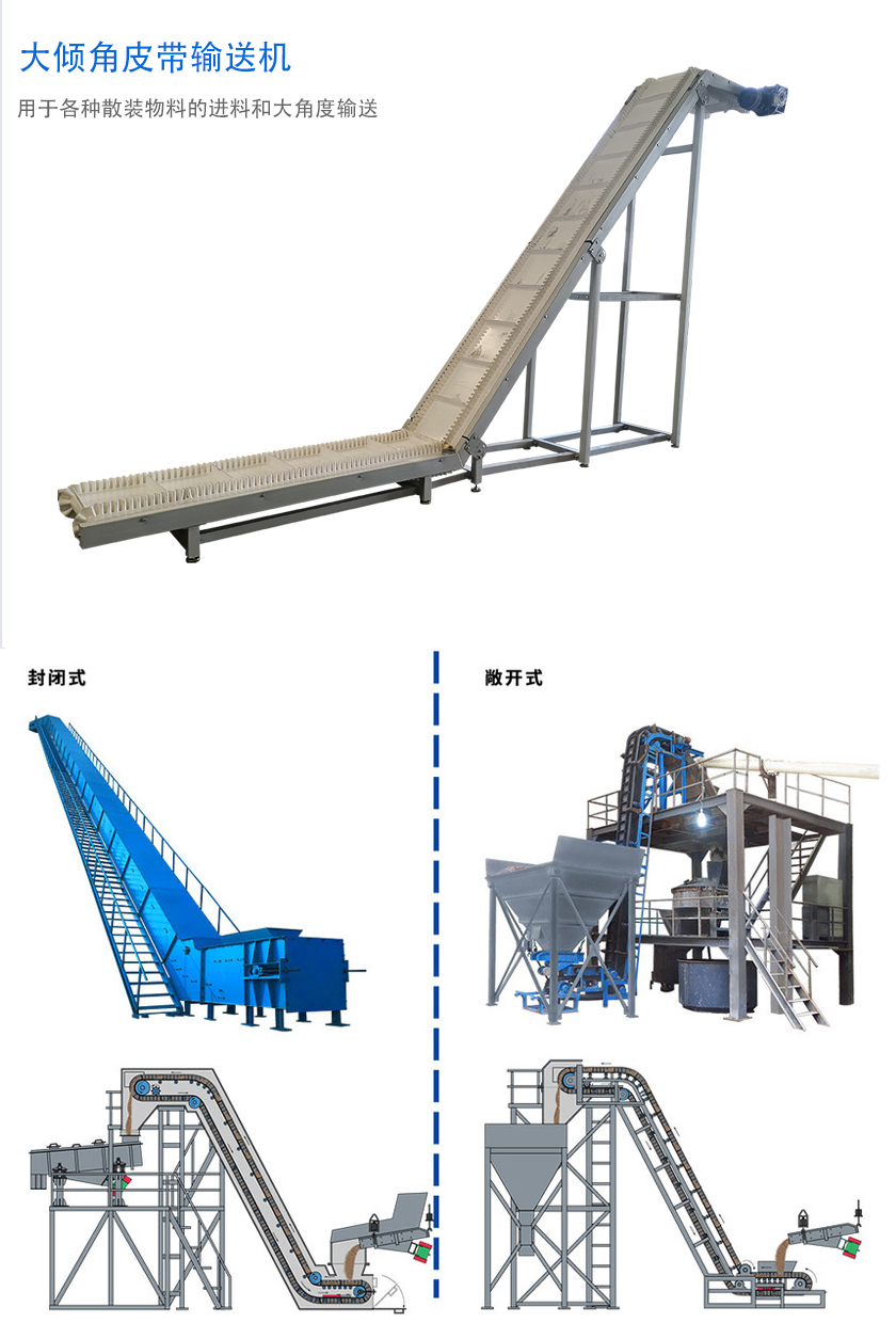 在環(huán)境溫度為-19℃ ~+40℃范圍內(nèi)，輸送堆積比重為0.5-2.5t/m3的各種散狀物料