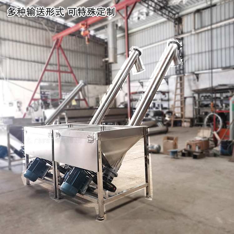不銹鋼螺旋輸送機(jī)可“量身定制”，多種輸送形式